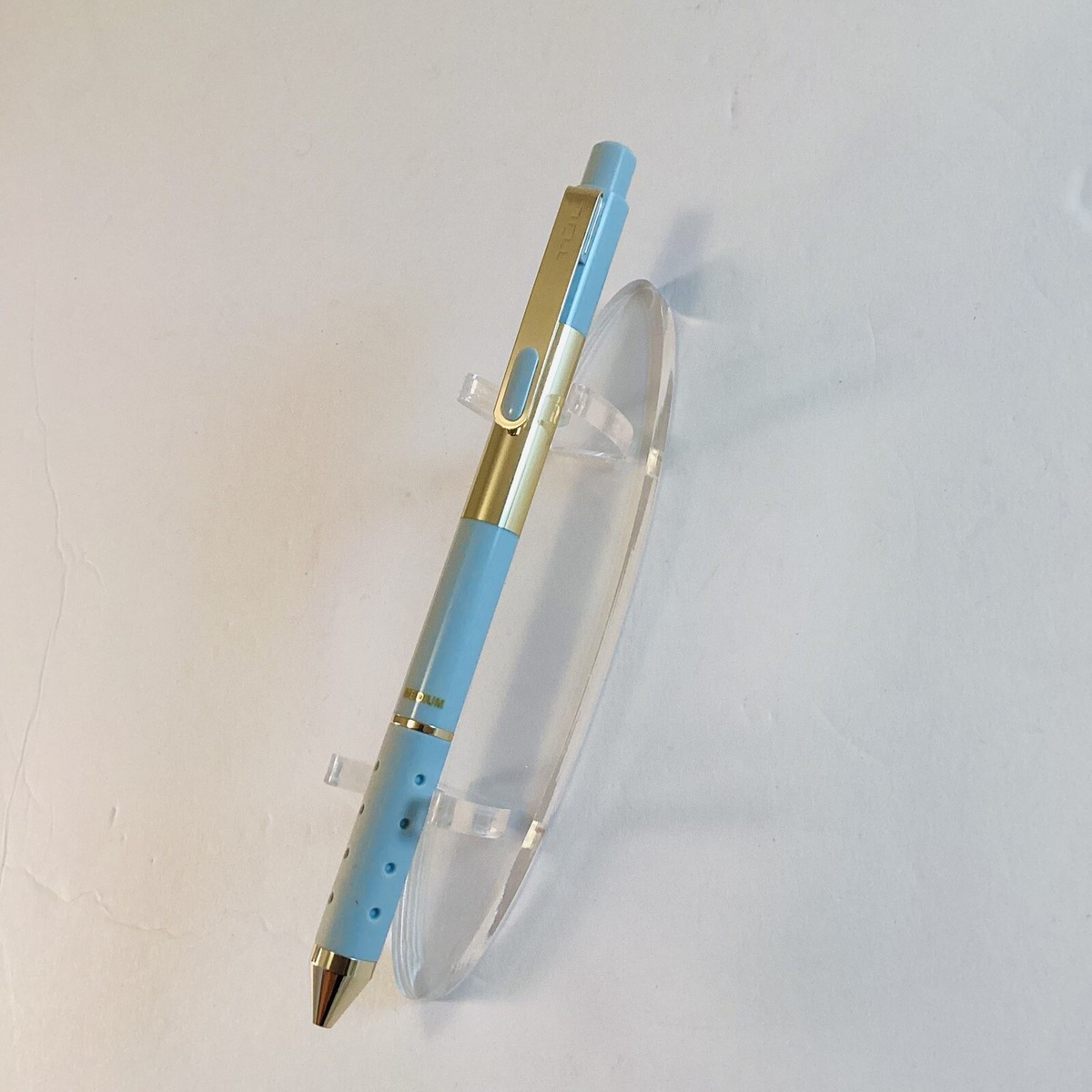 NEW TUL Pen Gel Metallic Ink SKY BLUE Limited Edition Blue Gold Barrel Med 