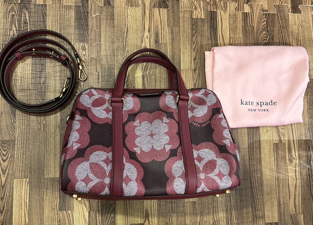 限定 K9786 Kate Spade Flower Monogram Eleanor Medium Satchel Spade Flower Monogram Eleanor Medium Satchel | Kate Spade