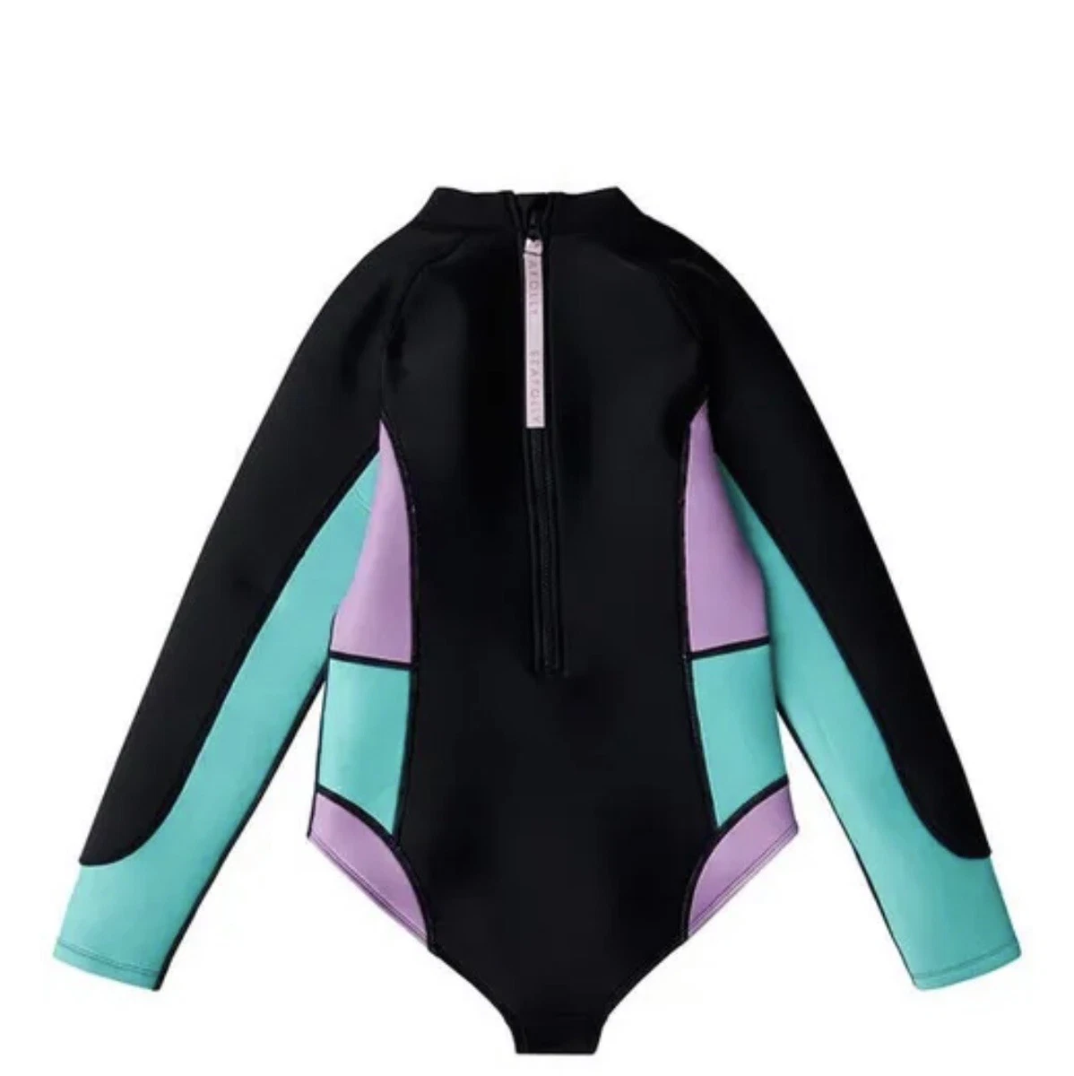New Seafolly Girls Summer Essentials Colour Block Wetsuit Size