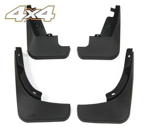 Genuine Front & Rear Splash Guards Mud Flaps For 2008-2017 Audi Q5 S-line SQ5 - Picture 9 of 9