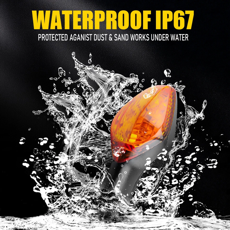 Luz de señal de giro delantera/trasera ámbar J para motocicleta Honda CTX700N/DCT 2014-2018 Foto 3 de 4