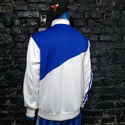 Real Madrid Training Jacket With Zipped White Blue Adidas P94288