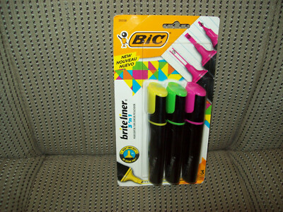 BIC 3'n1 Tip Brite Liners sealed package of 3