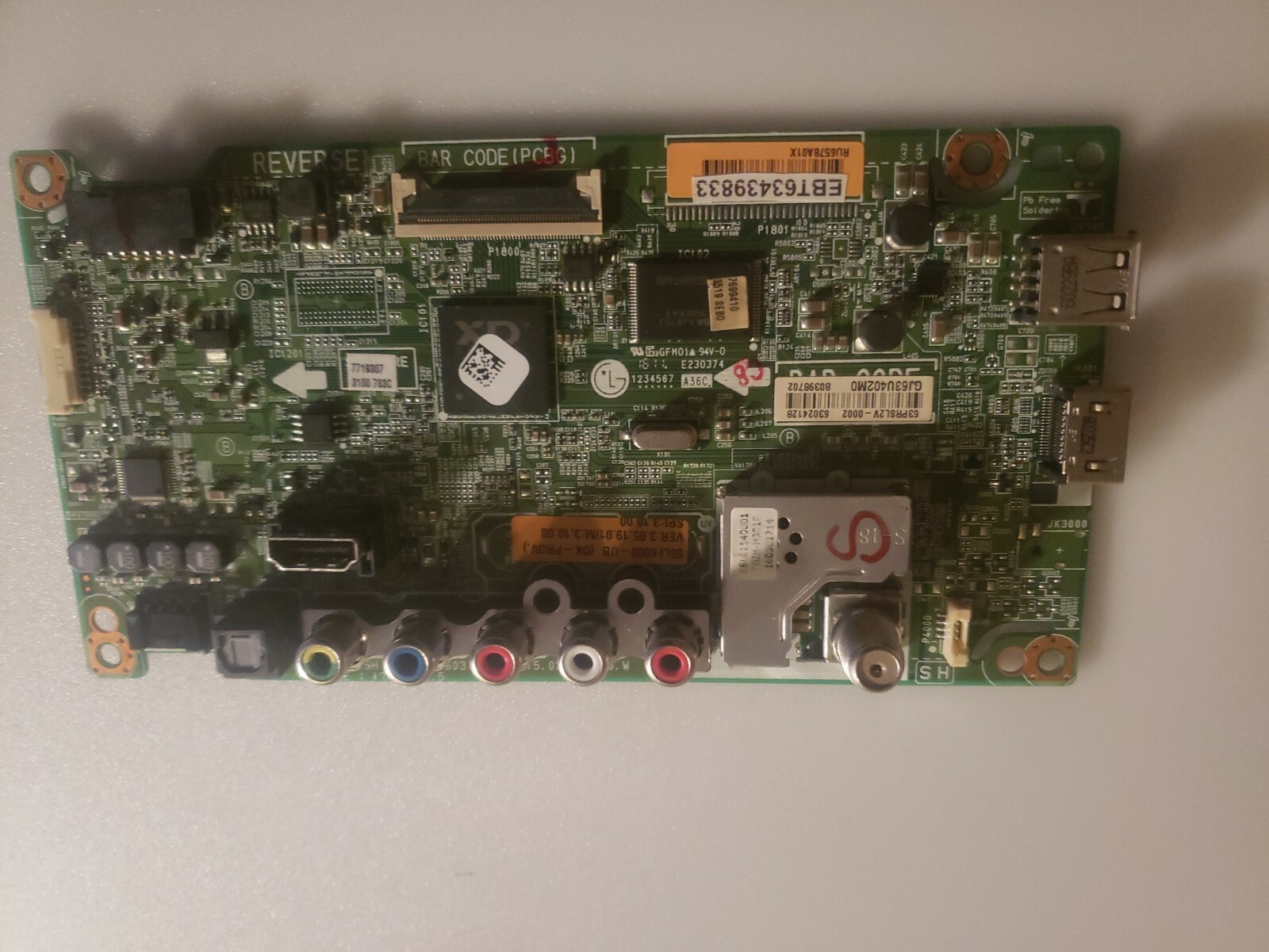 LG EBT63439833 EAX66242603 1 0 55LF6000 UB MAINBOARD | eBay