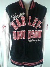 Juniors Harley Davidson LS Cotton Zipper Front Jacket Size S    (B14)