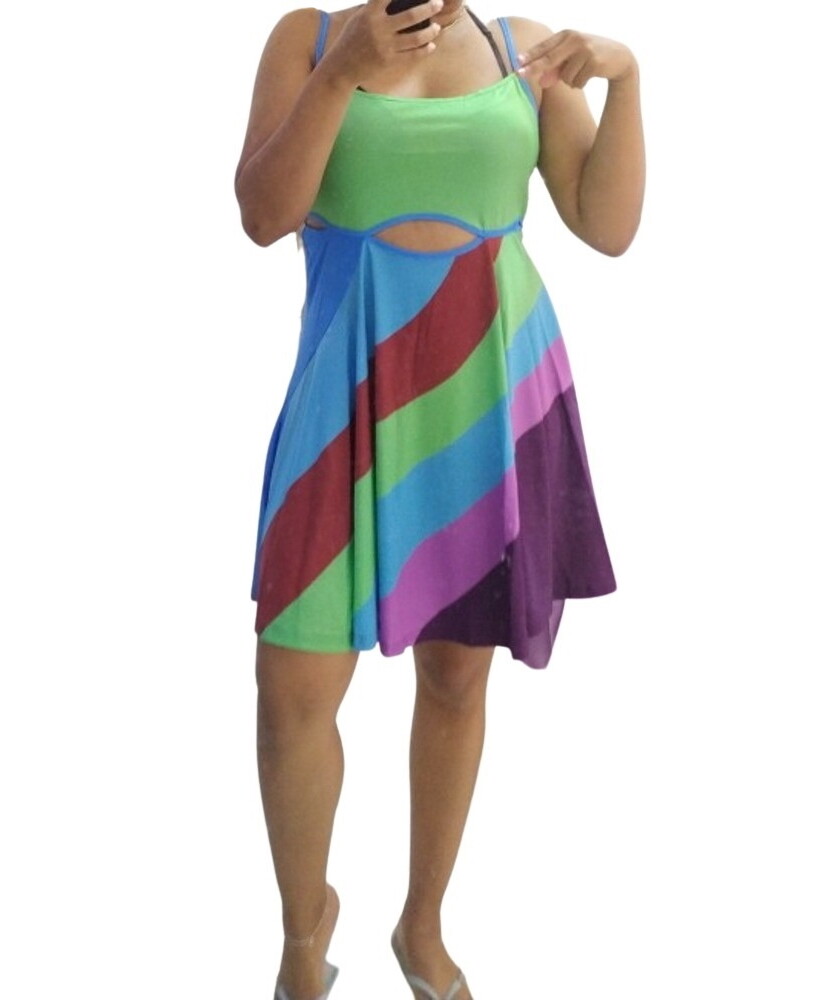 Jenna Rink Dance Scene Colorful Dress 13 Going On 30 Movie Costume Multi-Color | eBay Jenna Rink Dance Scene Colorful Dress 13 Going On 30 Movie Costume Multi-Color | eBay
