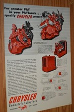 1954 Chrysler Engines 265 331 V8 Original Vintage Advertisement Print Ad-54 1954 Chrysler Engines 265 331 V8 Original Vintage Advertisement Print Ad-54