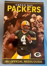 2002 Green Bay Packers Vintage Media Guide Book Favre Hudson Taylor 73 NFL Years