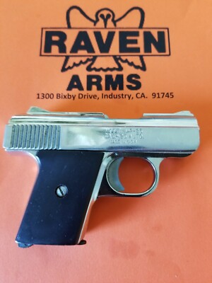 Raven / Phoenix Arms MP25, MP-25, P25, P-25 Black Smooth Grips