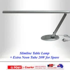 Slimline Office Table Lamp For Desk Table / Manicure Table Lamp Extra Spare Tube