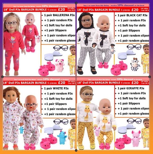 *Bundle 18" DOLL Slippers PJs Super Hero Trackie Our Generation Baby Born Boy - Picture 31 of 33