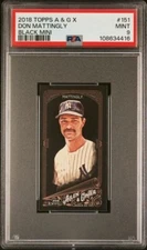 DON MATTINGLY 2018 Topps A & G X BLACK MINI #151 PSA 9 MINT QTY