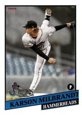 2023 Choice Jupiter Hammerheads #19 Karson Milbrandt Miami Marlins