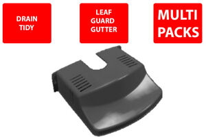 Plastic Drain Pipe Grid Cover Leaf Guard Gutter Waste Blockage Protector Black