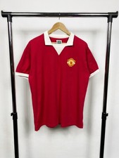 Manchester United MU 1977 home football shirt jersey camiseta Score Draw size L 