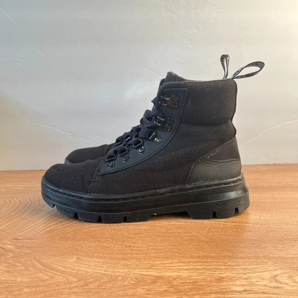Botas informales Dr Martens Combs negras de combate al tobillo de polietileno JY004 para mujer talla US 7 Foto 2 de 4
