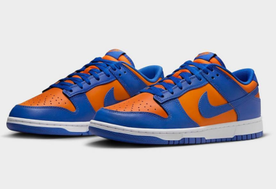 Nike 1 オレンジ/ブルー Nike Dunk Low Retro Knicks Orange Blue Men's Shoes ALL SIZES New