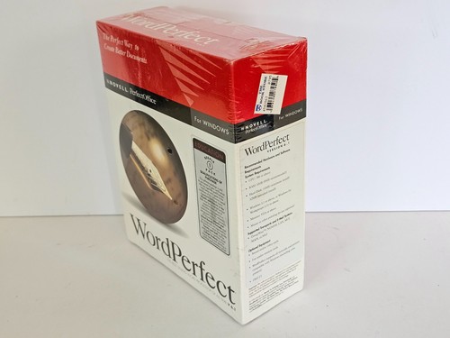 Novell Word Perfect 6.1 Windows Sealed HD Diskettes Word Processor - Picture 2 of 13
