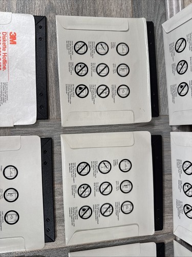 12x 3M Branded 5.25" DS, DD, RH, SS, INC 500KB Floppy Disks Untested - Afbeelding 18 van 21