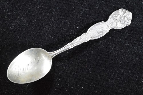 Cuchara de recuerdo vintage de plata esterlina Denver de principios de siglo X672C - Imagen 3 de 8