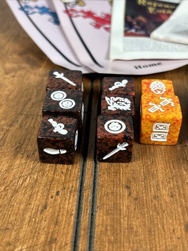 TSR 1995 Dragon Dice Role Playing Game Bag 14 Dice D&D Dungeons Dragons Bag - Picture 9 of 10