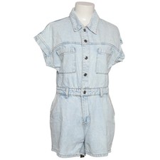 Primark, Jumpsuit, Größe: 40, Blau, Baumwolle, Denim, Damen #4yQ
