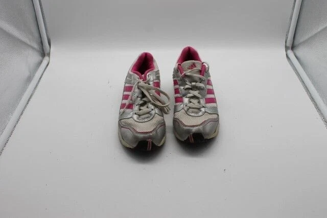 Adidas Schuhe weiß und silber mit pinken Streifen Gr.35 #A0454 - Bild 1 von 1