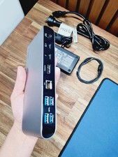 Belkin Thunderbolt 3 Dock Pro F4U097 Hub + Power Adapter + Cable - Works Great
