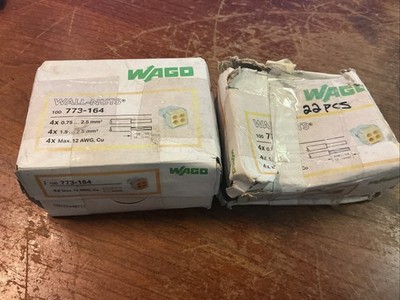Wago 773-164 4X 12AWG Wall-Nuts Push-On 4-Conductor (lot Of 122)