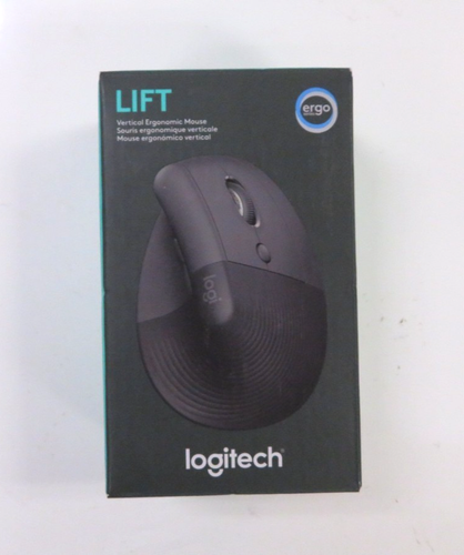 Logitech Lift Vertical Ergonomic Mouse – Wireless Bluetooth – Black