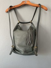 HOBO Blaze Leather Convertible Backpack/Shoulder Bag in Sagebrush Merrin Convertible Backpack in Pebbled Leather - Sandstorm  main image 4
