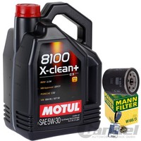 Mann ÖLfilter+Motul 5W30 Passend FüR Toyota Auris E18 Avensis T22 25 Corolla E12