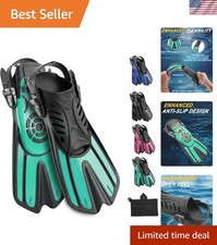 Diving fins Snorkeling Gear for Adults Snorkel fins  Swim fins Open, Adjustab...