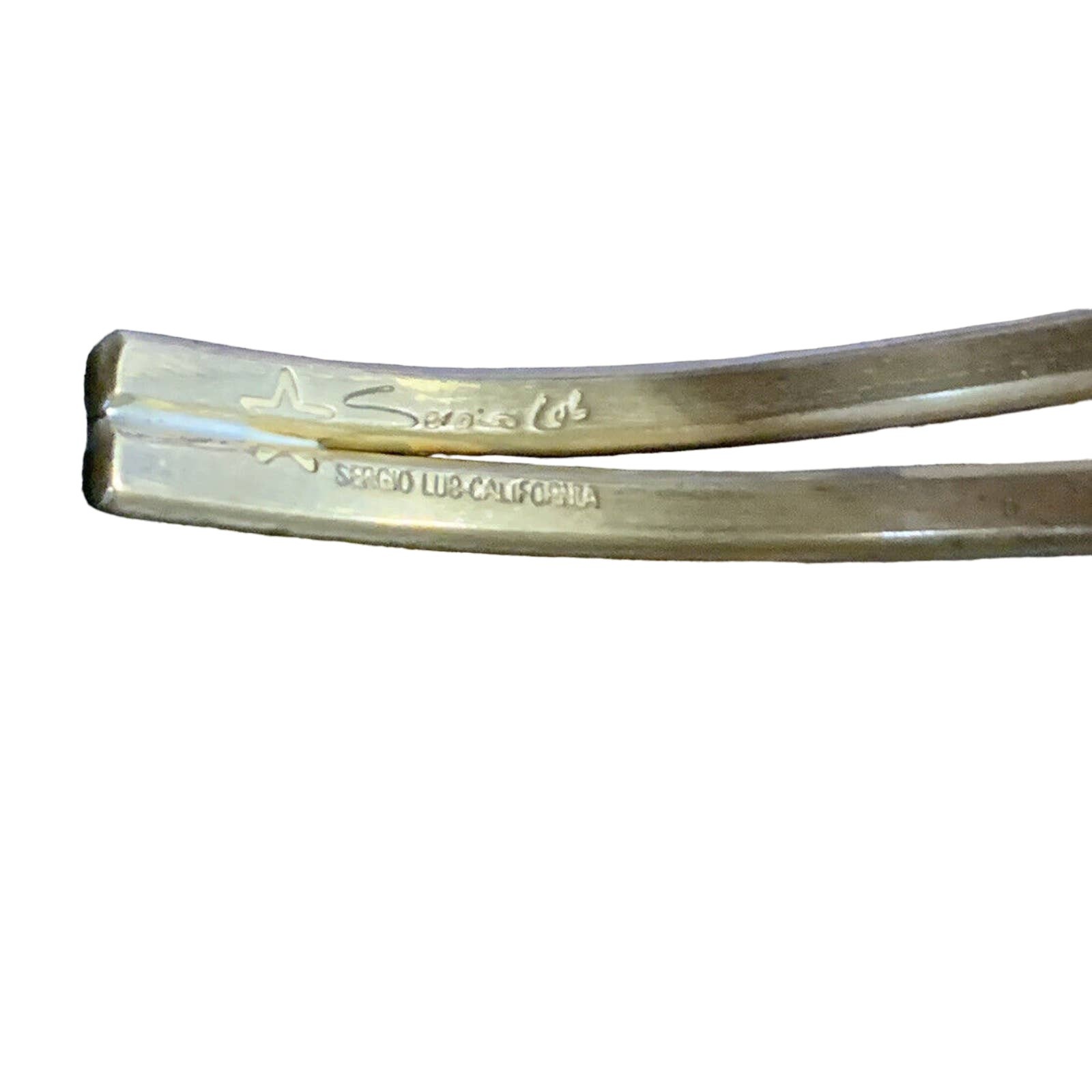 Vintage Sergio Lub Infinity Solid Copper Cuff Mag… - image 6