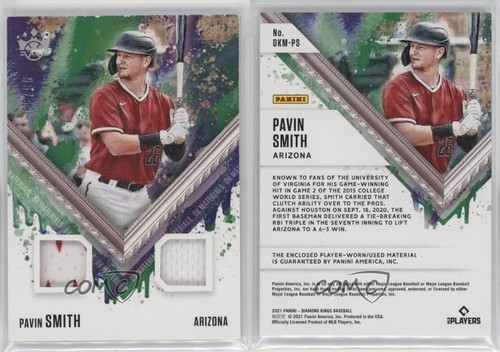 Silver Card Material 2021 Diamond Kings DK Materials Holo Silver 93/99 Pavin Smith Rookie RC ...