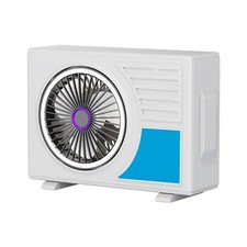 USB Powered Wall Fan with 5 Speeds ABS Housing 5V 2A Input for Office Use