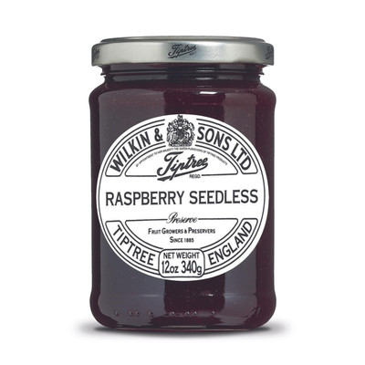 Tiptree Raspberry Seedless Preserve 12 Ounce Gluten Free Vegan Friendly