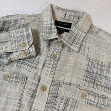 Banana Republic Mens Medium Standard Fit Santorini Long Sleeve Button Up Shirt
