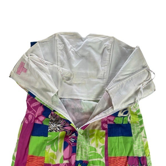Lilly Pulitzer Strapless Patchwork Color Block Dr… - image 9