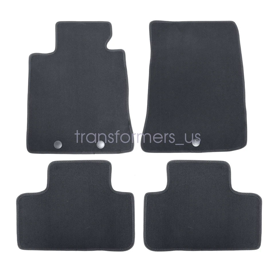 Alfombrillas delanteras y traseras negras para Hyundai Genesis 2010 2012 2013 cupé Foto 4 de 4