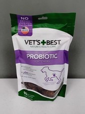 New  Sealed Vet  s Best Probiotic Soft Chews Digestive Aid 90 count Exp 01/2027