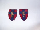 2 x Vintage WW2 CCG British Control Commission Germany Army Patch 1945-1949 #M4
