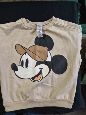 Disney  Mickey Mouse Beige Fleece 2pc Set 2T Sweatshirt/Pants