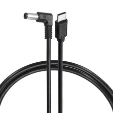 60W PD Trigger Cable, 20V 3A 5.5x2.1mm Type-C Right Angle Power Cord 1.0m