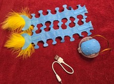 PLITTPETTS Interactive Cat Toy Ball, Auto Moving, Chirping, Obstacle Avoidance