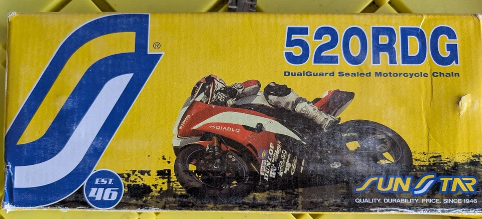SS520RDG-112N CATENA SUNSTAR YAMAHA TT 600 1983 - 1992 520 Foto 2 de 3