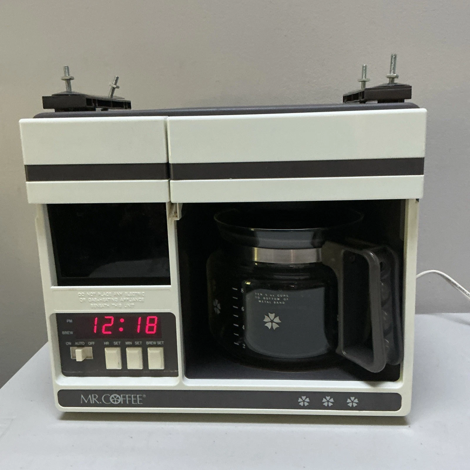 Vintage Mr Coffee Under The Cabinet Coffee Maker UTC 300 Space Saver Tested