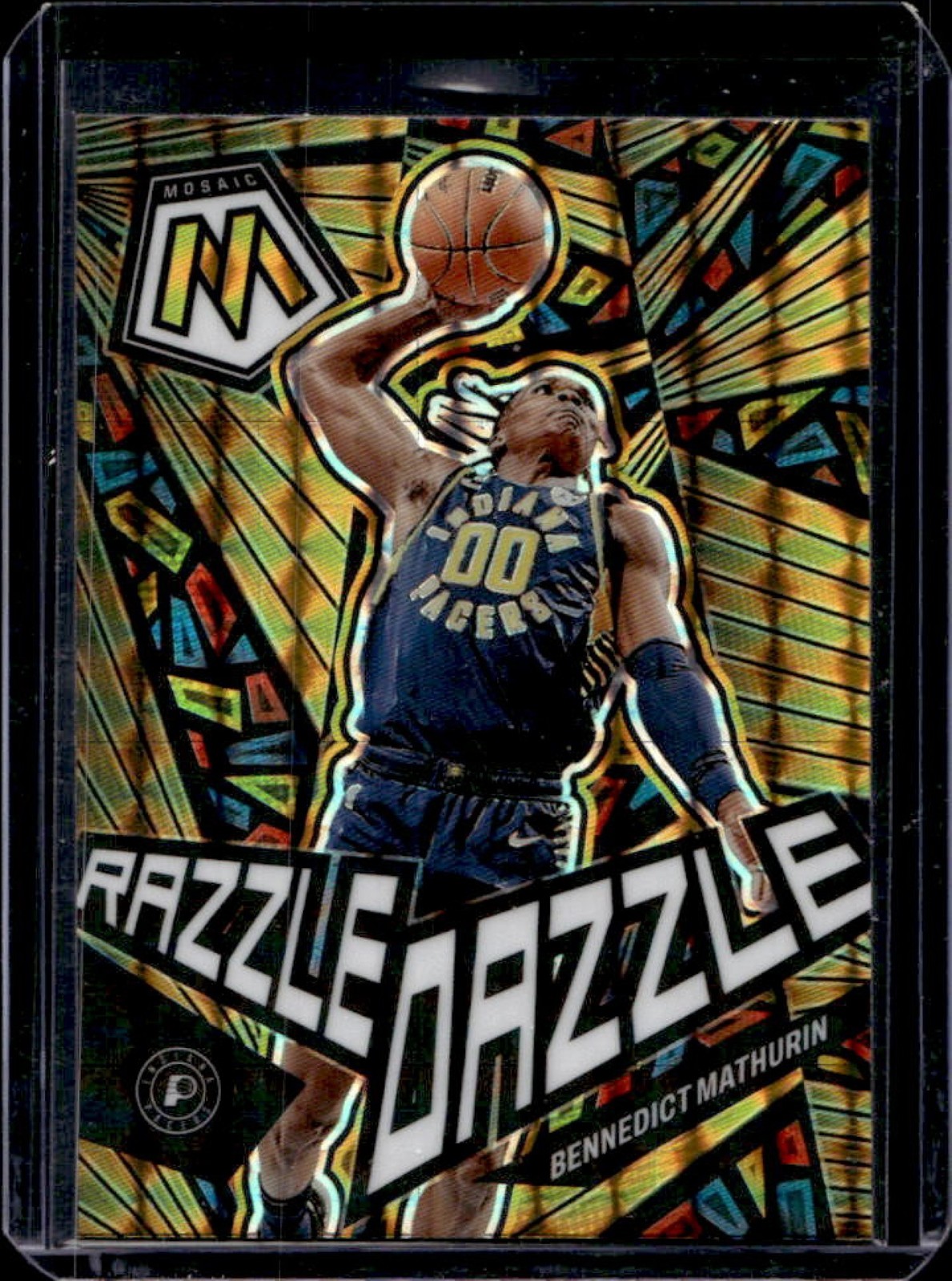 2022-23 Mosaic Bennedict Mathurin Razzle Dazzle SP Rookie RC #7 Pacers