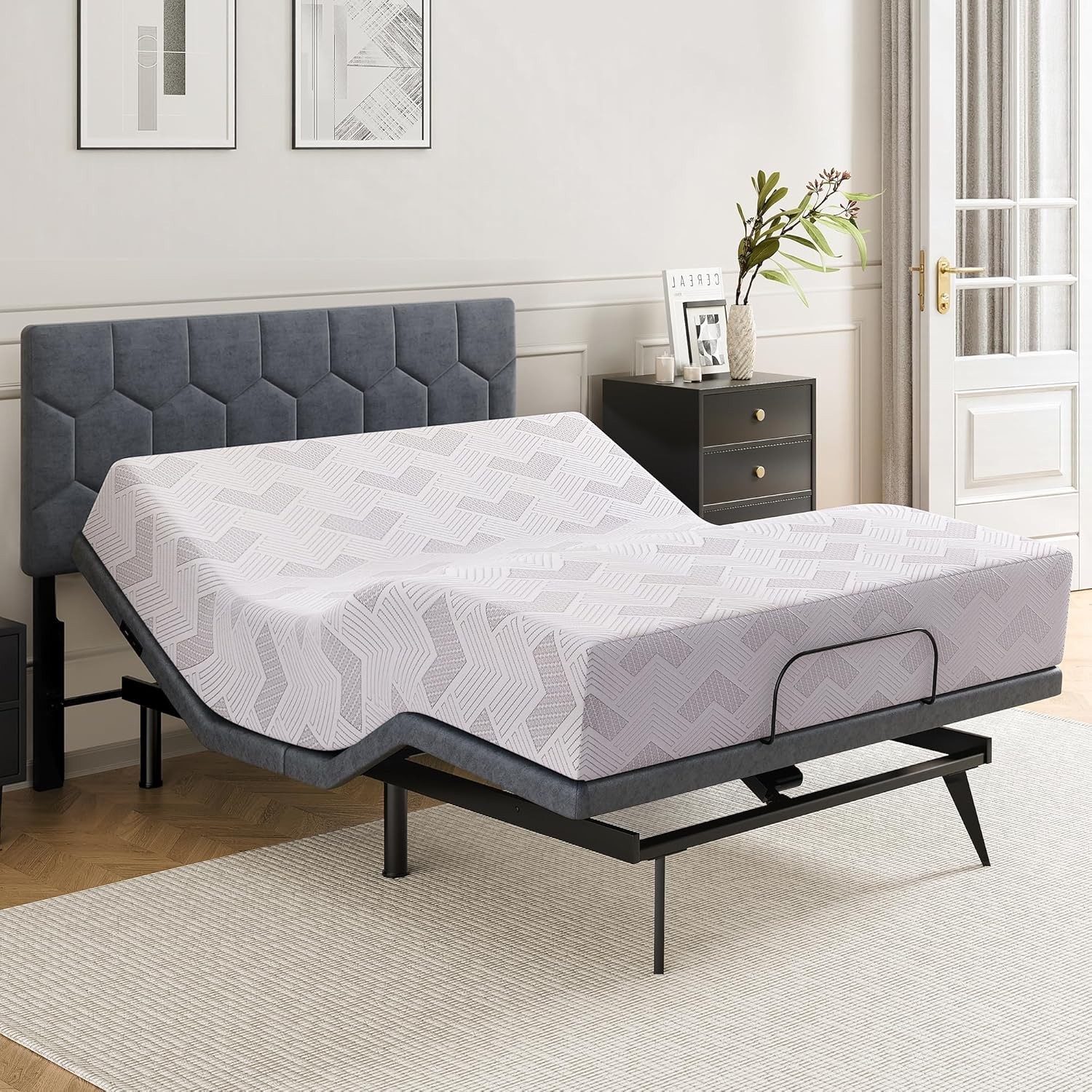 12 inch Queen Adjustable Beds Mattress Memory Foam with Wire