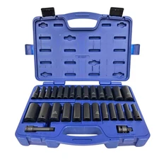 Carlyle 1/2" Drive Deep Impact SAE Socket Set 28-Piece 61-0217